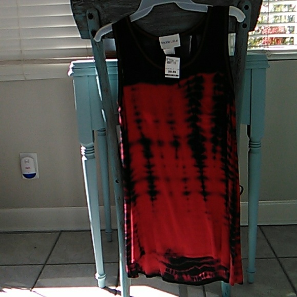 Red and black tie dye vest - Picture 1 of 5